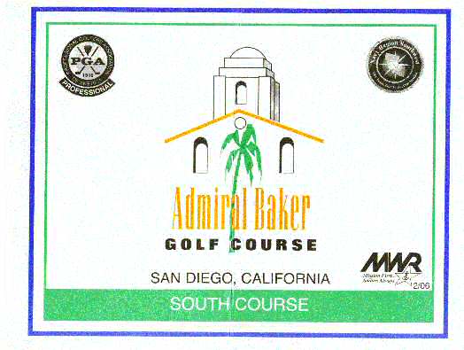 Admiral Baker Golf Course (South) San Diego CA